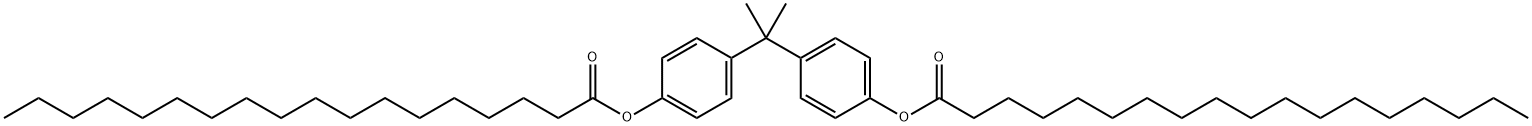 isopropylidenedi-1,4-phenylene distearate Structure