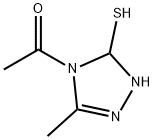 1H-1,2,4-Triazole-5-thiol, 4-acetyl-4,5-dihydro-3-methyl- (9CI) Struktur