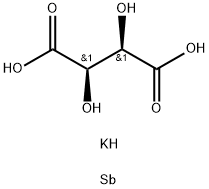 antimony(3+) potassium [R-(R*,R*)]-monotartrate Struktur