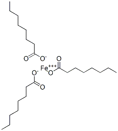 octanoic acid, iron salt 结构式