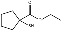 1-Mercapto-cyclopentanecarboxylic acid ethyl ester Struktur