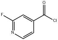 4-Pyridinecarbonyl chloride, 2-fluoro- (9CI) 化学構造式