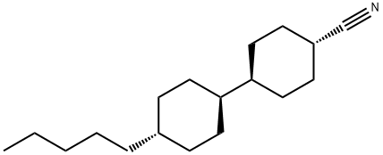 [trans(trans)]-4'-pentyl[1,1'-bicyclohexyl]-4-carbonitrile Struktur