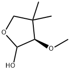 2-Furanol, tetrahydro-3-methoxy-4,4-dimethyl-, (3R)- (9CI) Structure