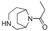 3,9-Diazabicyclo[4.2.1]nonane,  9-(1-oxopropyl)-  (9CI) Struktur