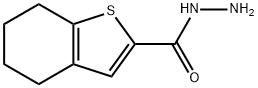 4,5,6,7-四氢-1-苯并噻吩-2-卡巴肼, 65361-27-5, 结构式