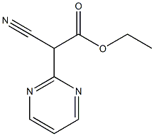 CYANOPYRIMIDIN-2-YL-ACETIC ACID ETHYL ESTER 化学構造式