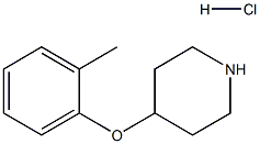 4-(2-METHYLPHENOXY)PIPERIDINE HYDROCHLORIDE Structure