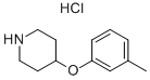 4-(间甲苯氧基)哌啶盐酸盐, 65367-96-6, 结构式