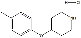 4-(4-METHYLPHENOXY)PIPERIDINE HYDROCHLORIDE Structure