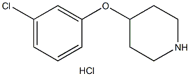4-(3-CHLOROPHENOXY)PIPERIDINE HYDROCHLORIDE Structure