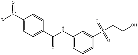 N-[3-[(2-hydroxyethyl)sulphonyl]phenyl]-4-nitrobenzamide Structure