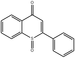 2-Phenyl-4H-1-benzothiopyran-4-one 1-oxide Struktur