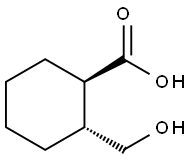 (-)-(1R,2R)-trans-2-(hydroxyMethyl)cyclohexanoic acid 结构式