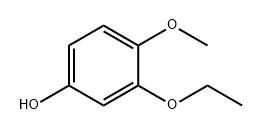3-エトキシ-4-メトキシフェノール 化学構造式
