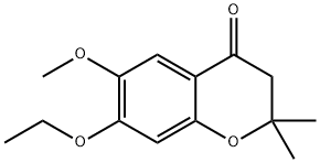 2,2-二甲基-7-乙氧基-6-甲氧基-4-二氢色原酮, 65383-62-2, 结构式