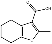 2-METHYL-4,5,6,7-TETRAHYDRO-1-BENZOFURAN-3-CARBOXYLIC ACID Struktur