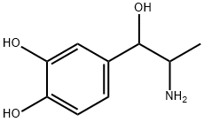 2-amino-1-(3,4-dihydroxyphenyl)propan-1-ol 结构式