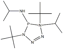 N,N-dipropan-2-yl-1,4-ditert-butyl-tetrazaphosphol-5-amine 结构式
