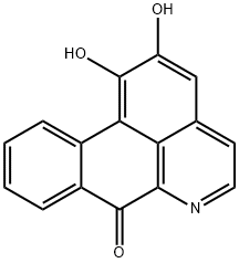 1,2-ジヒドロキシ-7H-ジベンゾ[de,g]キノリン-7-オン 化学構造式