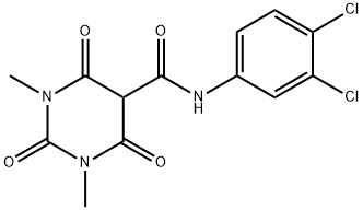 N-(3,4-dichlorophenyl)-1,2,3,4-tetrahydro-6-hydroxy-1,3-dimethyl-2,4-dioxopyrimidine-5-carboxamide Structure