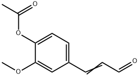 4-(2-formylvinyl)-2-methoxyphenyl acetate Struktur