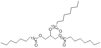 三辛酸甘油酯-1,1,1-13, 65402-55-3, 结构式