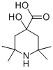 4-hydroxy-2,2,6,6-tetramethylpiperidine-4-carboxylic acid 结构式