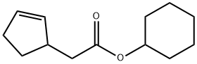 cyclohexyl cyclopent-2-ene-1-acetate 结构式