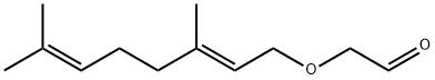 (E)-[(3,7-dimethyl-2,6-octadienyl)oxy]acetaldehyde Structure