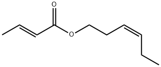 クロトン酸 cis-3-ヘキセン-1-イル 化学構造式