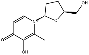 4(1H)-Pyridinone, 3-hydroxy-2-methyl-1-[(2S,5S)-tetrahydro-5-(hydroxymethyl)-2-furanyl]- (9CI) Struktur