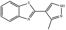 Benzothiazole, 2-(3-methyl-1H-pyrazol-4-yl)- (9CI) 结构式