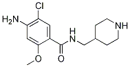 4-AMino-5-Chloro-2-Methoxy-N-(Piperidin-4-YlMethyl)BenzaMide Struktur