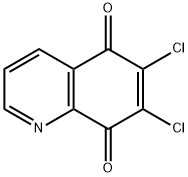 6,7-ジクロロ-5,8-キノリンジオン 化学構造式