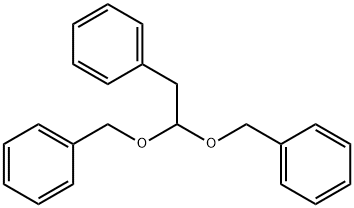 Benzene, 1,1-(2-phenylethylidene)bis(oxymethylene)bis- Struktur