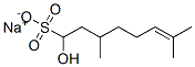 sodium 1-hydroxy-3,7-dimethyloct-6-ene-1-sulphonate 结构式
