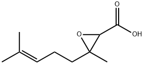 3-methyl-3-(4-methylpent-3-enyl)oxirane-2-carboxylic acid 结构式