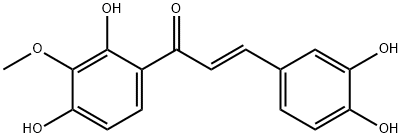 (E)-3'-Methoxy-2',3,4,4'-tetrahydroxychalcone Structure