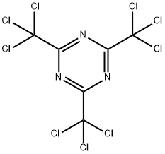 2,4,6-TRIS(TRICHLOROMETHYL)-1,3,5-TRIAZINE Struktur