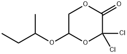 3,3-Dichloro-5-(1-methylpropoxy)-1,4-dioxan-2-one,65423-14-5,结构式