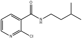 Nicotinamide, 2-chloro-N-isopentyl- Structure