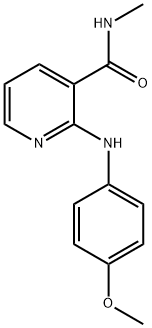 Nicotinamide, 2-(p-anisidino)-N-methyl- Struktur