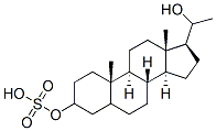 pregnane-3,20-diol 3-sulfate 结构式