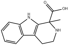 2,3,4,9-tetrahydro-1-methyl-1H-pyrido[3,4-b]indole-1-carboxylic acid Struktur