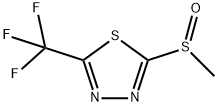 2-(甲亚磺酰基)-5-(三氟甲基)-1,3,4-噻二唑, 65439-30-7, 结构式