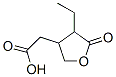 2-(4-乙基-5-氧代四氢呋喃-3-基)乙酸, 6544-33-8, 结构式