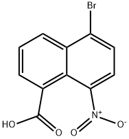 5-bromo-8-nitronaphthalene-1-carboxylic acid Struktur