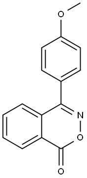 4-(4-Methoxyphenyl)-1H-2,3-benzoxazin-1-one Struktur