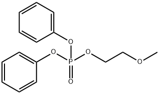 Phosphoric acid 2-methoxyethyldiphenyl ester Struktur